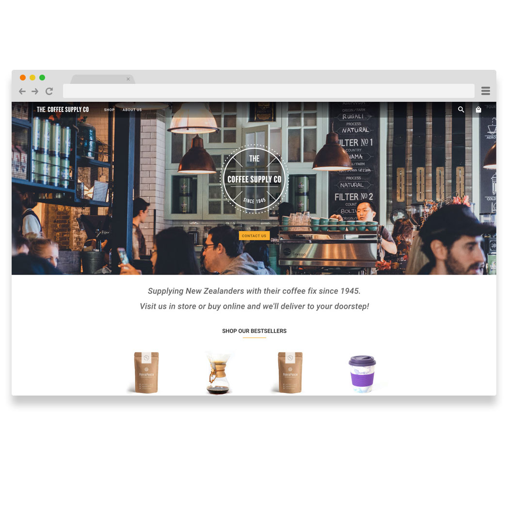 Coffee site design thumbnail