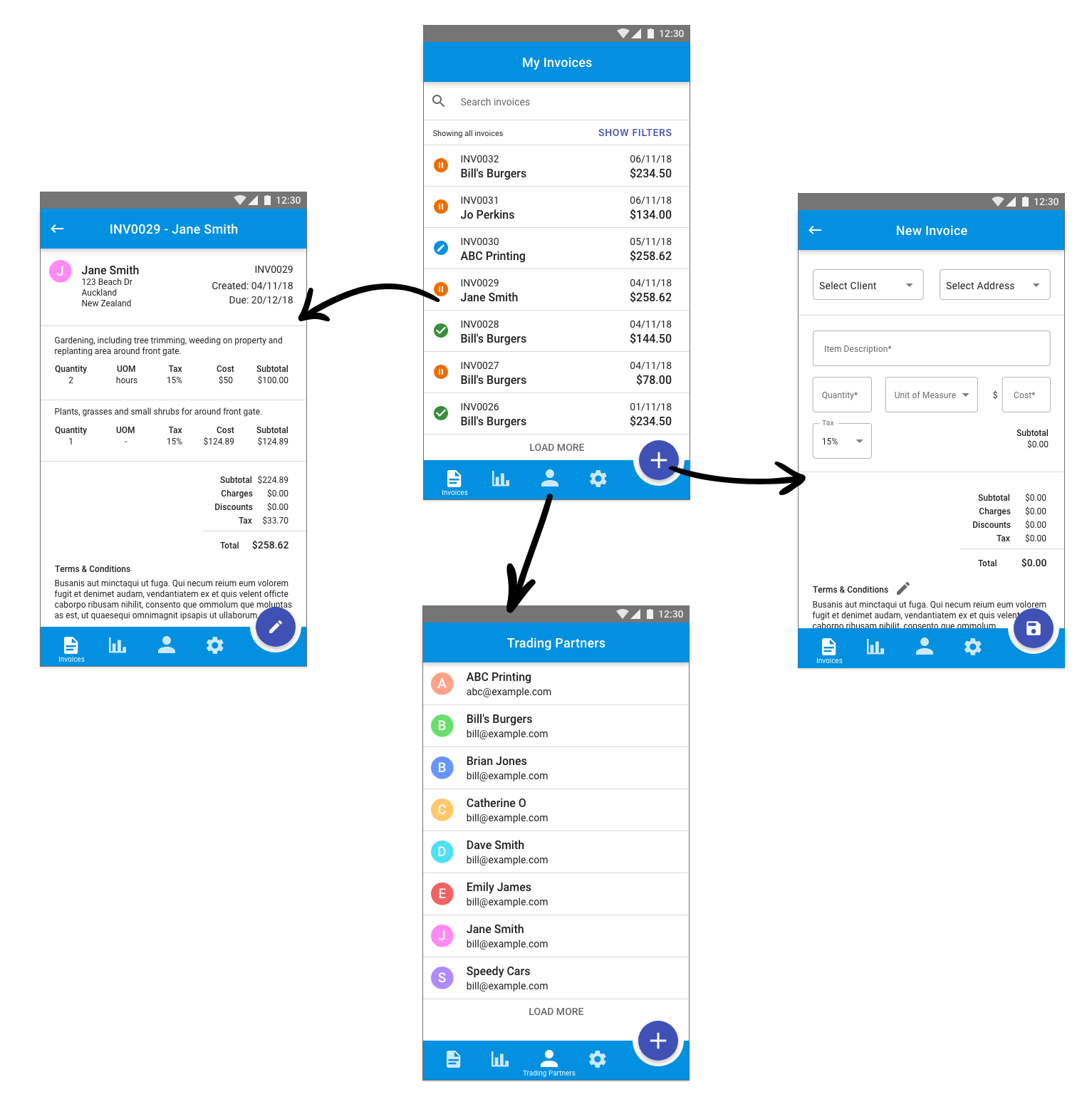 invoice simple appfor andraoid