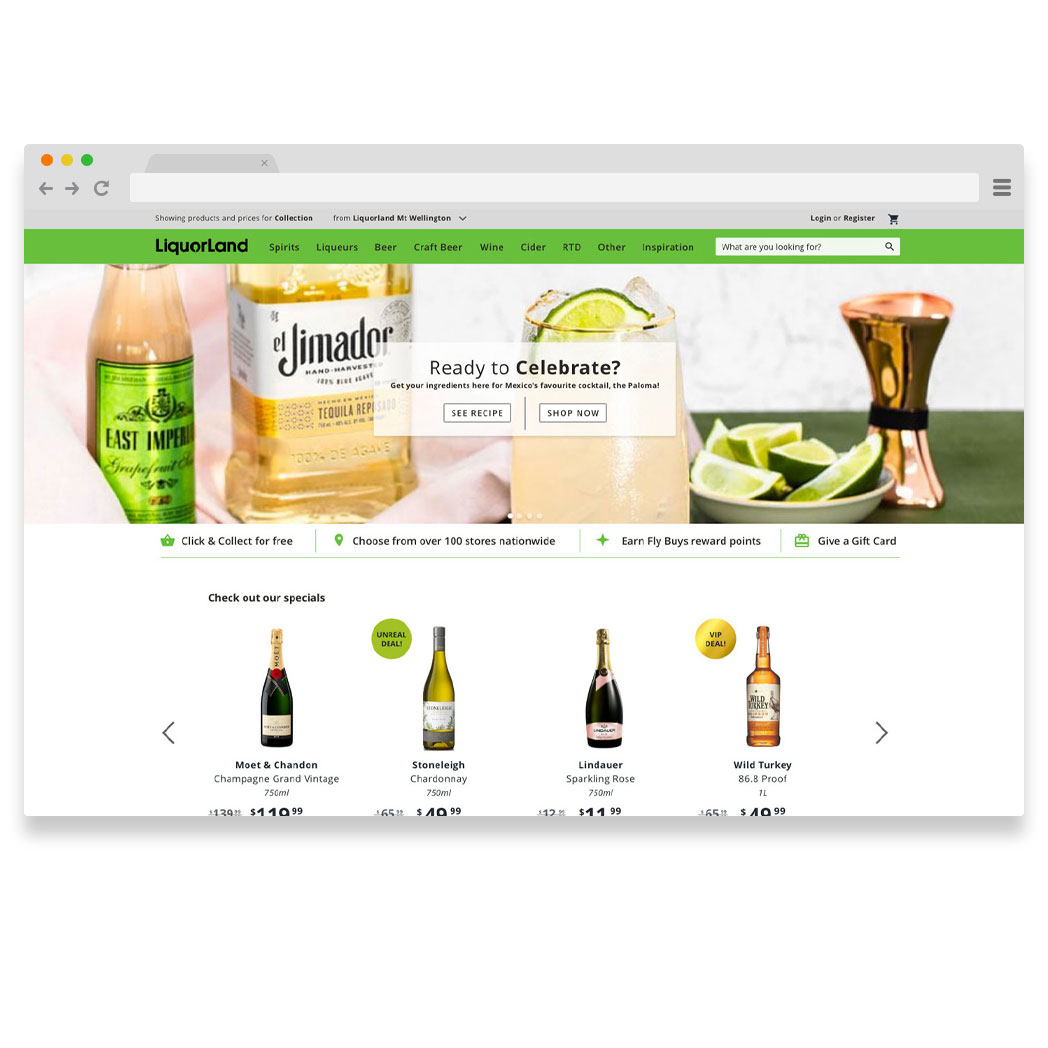 Liqour site design thumbnail