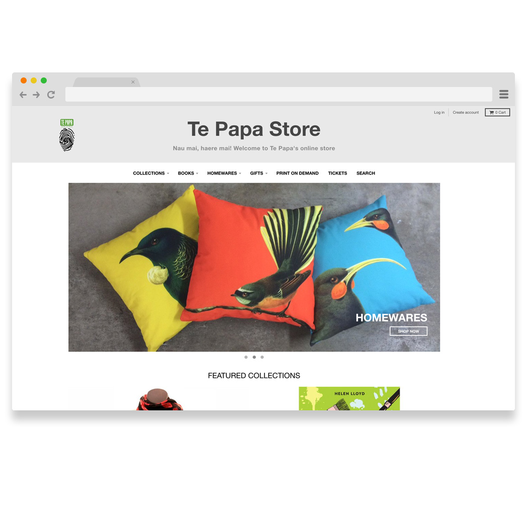 Te Papa website thumbnail